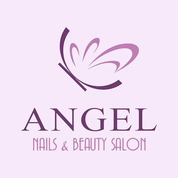 Angel Nails & Beauty Salon butterfly wordmark